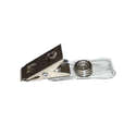 50 Sangles De Badge D'identification Transparentes PVC - Avec Bouton Pression Et œillet - 12x7.4cm - 6