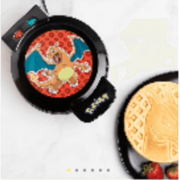 Pok?mon Charizard 7" Waffle Maker ? Fire-Type Non-Stick Waffle Iron for Pok?mon Trainers