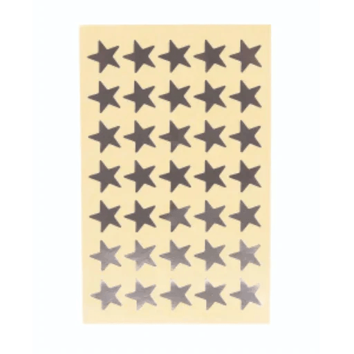 Silver Stars, 350/Pkg. / 
?toiles argent ? paquet de 350