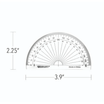 180? 4? Protractor ? Bulk / 
Rapporteur d?angle 180? de 4 po - en vrac