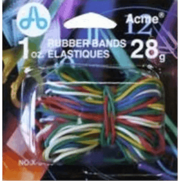 Elastic Bands 1 oz./28 g. - Assorted Colours / 
?lastiques ? 1 oz/28 g - couleurs assorties