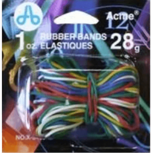 Elastic Bands 1 oz./28 g. - Assorted Colours / 
?lastiques ? 1 oz/28 g - couleurs assorties