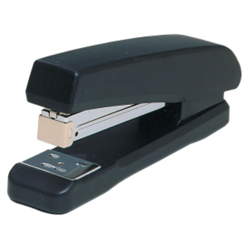 "Stapler Full Strip, Black - Plastic Base /  Agrafeuse Bande pleine, noire - Base en plastique"