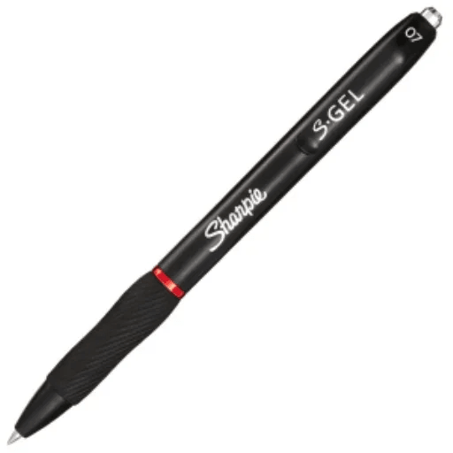 Sharpie S-Gel, Gel Pen, Medium Point (0.7 mm), Red Ink Gel Pen, 1 Count