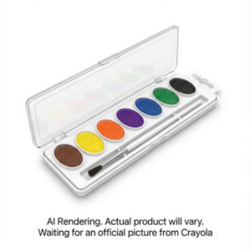 8 Washable Glitter Watercolours