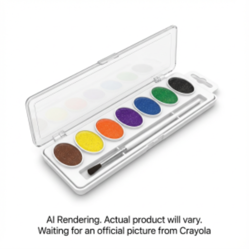 8 Washable Glitter Watercolours