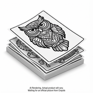 Fuzzy Animals Colouring Pages
