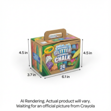 24ct Glitter Sidewalk Chalk