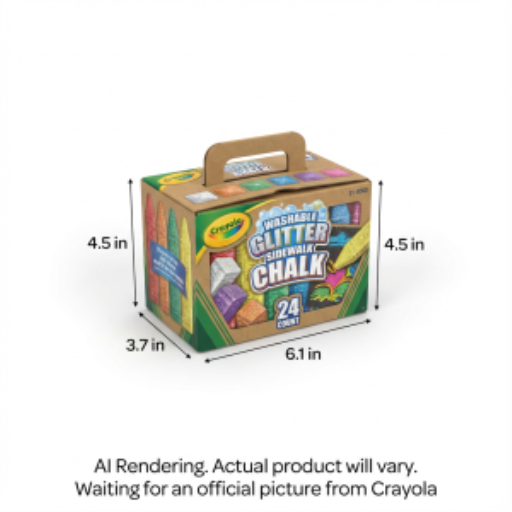 24ct Glitter Sidewalk Chalk