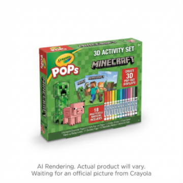 POPs 3D Activity Set, Minecraft