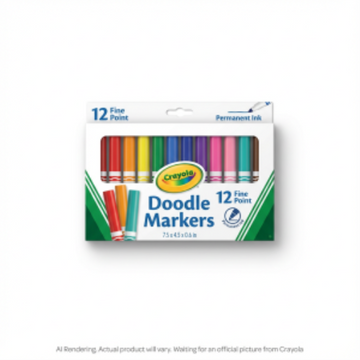 12 Fine Point Doodle Markers