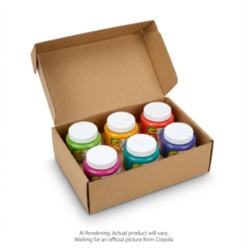 6 59ml Paint Jars ? Bold Colours