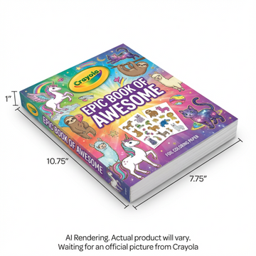 288 pg Colouring Book ? Book of Awesome