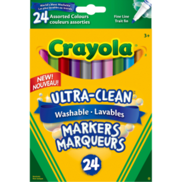 24 Washable Fine Line, Assorted
