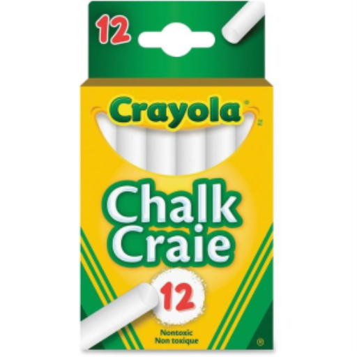 12 White Dustless Chalk