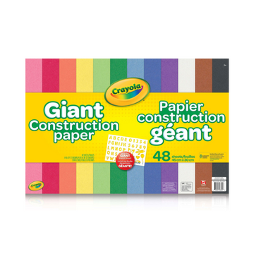 48-count Giant Construction Paper with Stencil