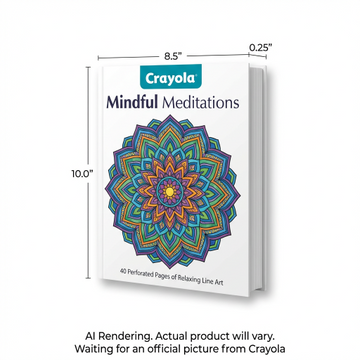 40pg Colouring Book, Mindful Meditations