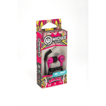 Brawl Mic Earbud, Pink Punch