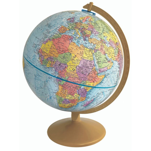 Explorer 12"/30Cm Diameter Blue Ocean Desk Globe With Metal And Semi-Meridian (French) - Distribution Conrad