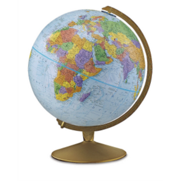 Explorer 12"/30Cm Diameter Blue Ocean Desk Globe With Metal And Semi-Meridian (English) - Distribution Conrad