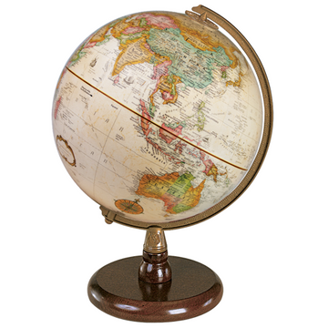 Quincy 9"/22.9Cm Diameter Antique Ocean Desk Globe (French) - Distribution Conrad