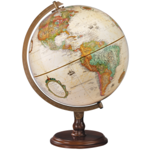 Lenox 12"/30Cm Diameter Antique Ocean Desk Globe (English) - Distribution Conrad