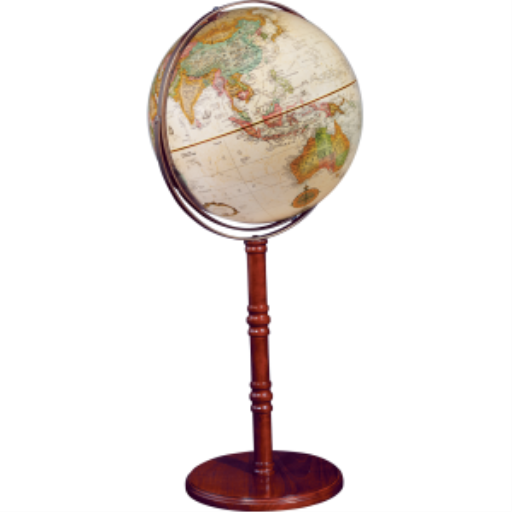 Commander Ii 16"/40.5 Cm Diameter Antique Ocean Floor Globe (English) - Distribution Conrad