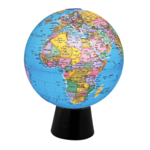 Replogle Rotating 8"/20.3Cm Diameter Blue Ocean Rotating Desk Globe (English) - Distribution Conrad