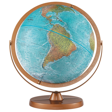 Atlantis 12"/30Cm Diameter Blue Ocean Desk Globe With Metal And Full Meridian (English) - Distribution Conrad