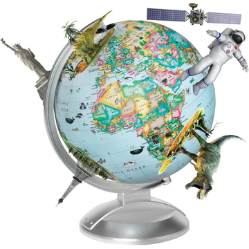 Globe 4 Kids-10"/25Cm Diameter Illuminated Globe With Augmented Reality (French) - Distribution Conrad