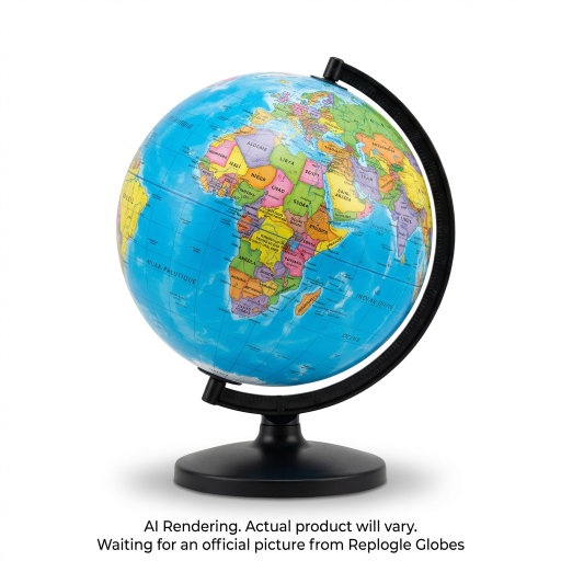 Trekker 6"/15.2Cm Diameter Blue Ocean Desk Globe (French) - Distribution Conrad