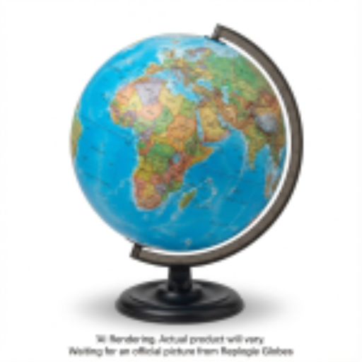 Traveler 12"/30cm Diameter Blue Ocean Desk Globe (French) - Distribution Conrad