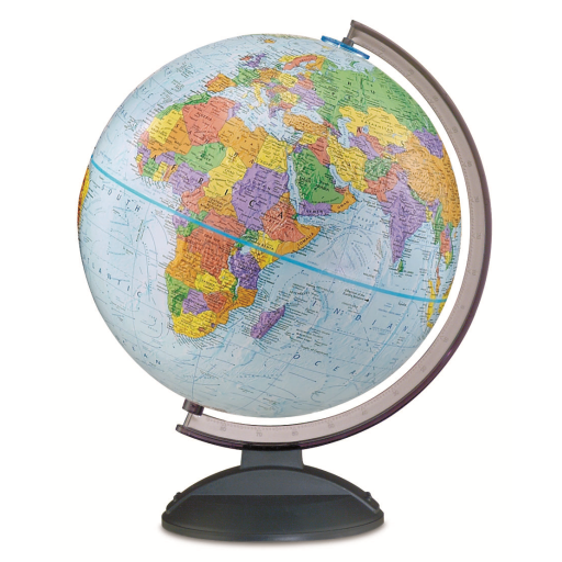 Globemaster-12"/30Cm Diameter Blue Ocean Desk Globe (English) - Distribution Conrad