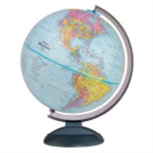 Traveler 12"/30Cm Diameter Blue Ocean Desk Globe (English) - Distribution Conrad