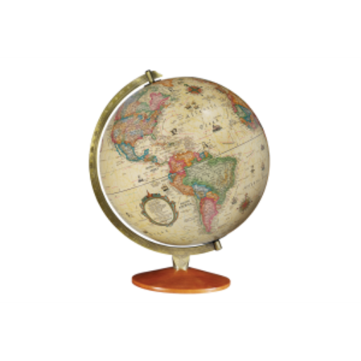 Odessa 12"/30Cm Diameter Antique Ocean Illuminated Desk Globe (English) - Distribution Conrad