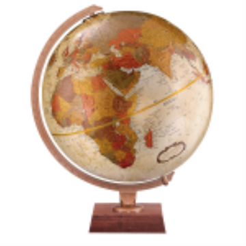 Northwoods 12"/30Cm Diameterbronze Metallic Ocean Desk Globe (English) - Distribution Conrad