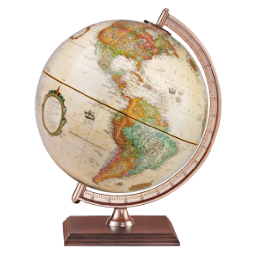 Forester 9"/22.9Cm Diameter Antique Ocean Desk Globe (English) - Distribution Conrad