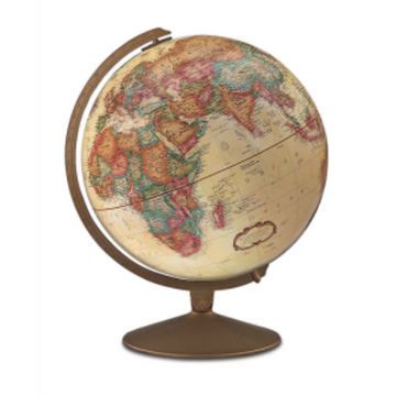 Franklin Globe 12"/30Cm Diameter Antique Ocean Desk Globe (English) - Distribution Conrad