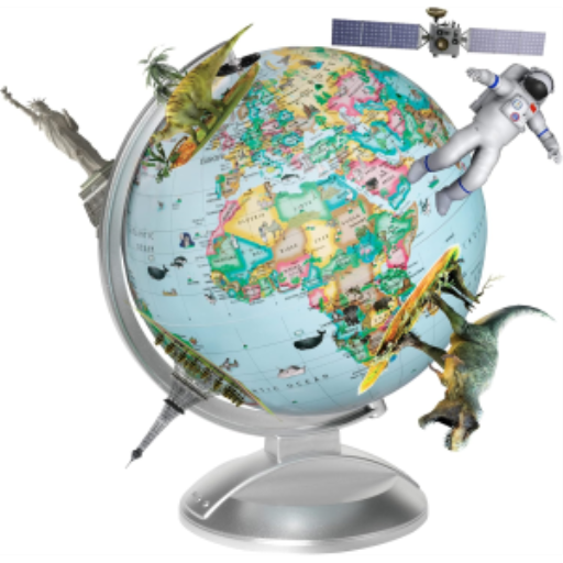 Globe 4 Kids-10"/25Cm Diameter Illuminated Globe With Augmented Reality (English) - Distribution Conrad