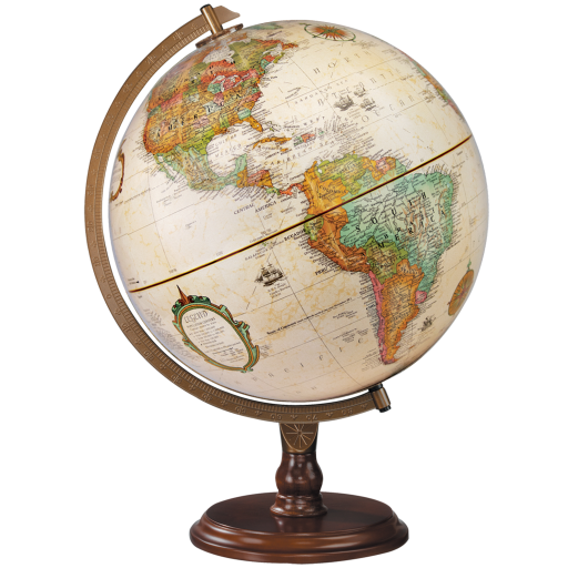 Lenox 12"/30Cm Diameter Antique Ocean Desk Globe (French) - Distribution Conrad
