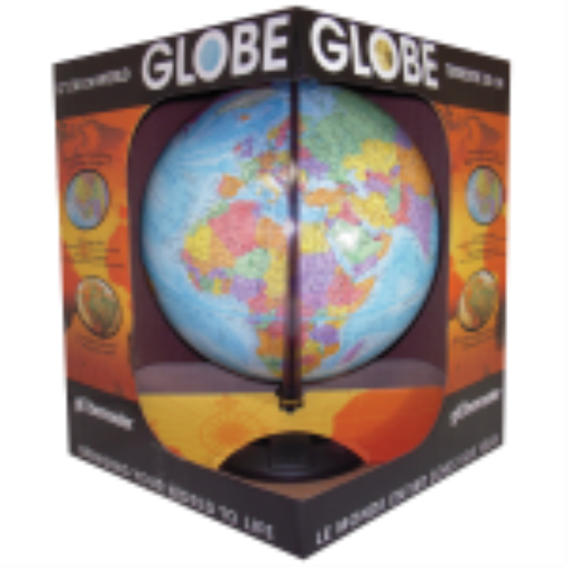 Globemaster 12"/30Cm Diameter Blue Ocean Desk Globe With Metal And Semi-Meridian (French) - Distribution Conrad