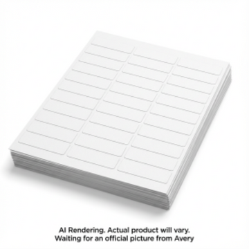 45004 COPIER LABELS, 213/16" X 1", PERMANENT, WHITE, 100 SH