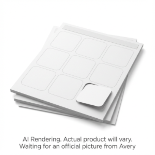 Avery Laser/Inkjet Square Business Cards with Rounded Corners, Matte White, 2" x 2", 20 sheets/pack, 180 cards/pack