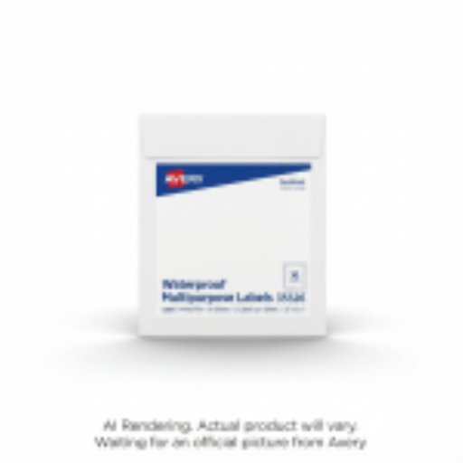 Avery Laser Waterproof Labels, 5?" x 8?", Permanent, White, 10 sheets/env, 20 labels/env