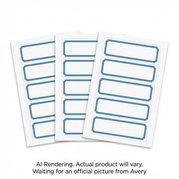 PAPERLABEL BLUERPTCVR DT 5U3SH (Report Cover Home & Office Labels)