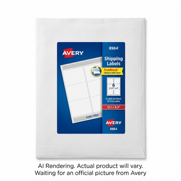 Avery Laser/Inkjet Rectangle Labels with TrueBlock?, 3" x 4", Permanent, 10 sheets/pack, 60 labels/pack