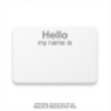 Avery Print or Write Name Badges 2-11/32" x 3?", "Hello my name is", White paper Grey text, 30/pkg