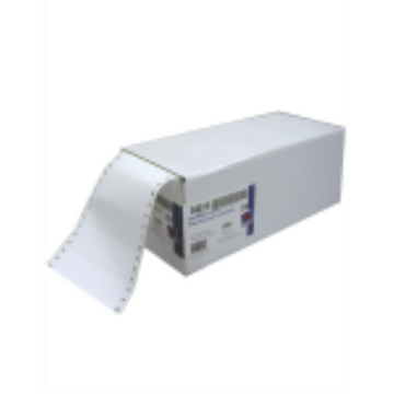 DOT MATRIX PRINTER LABELS, 4" X 17/16", PERMANENT, WHI