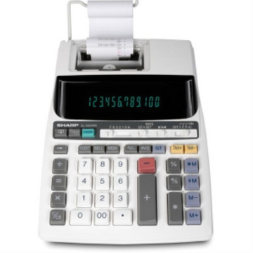 SHARP EL2201RII 12 DIGIT FLUORESCENT PRINTING CALCULATOR, 2-COLOUR