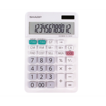 Sharp EL334W Professional Desktop Calculator ? 12-Digit XL Display with Cost-Sell-Margin